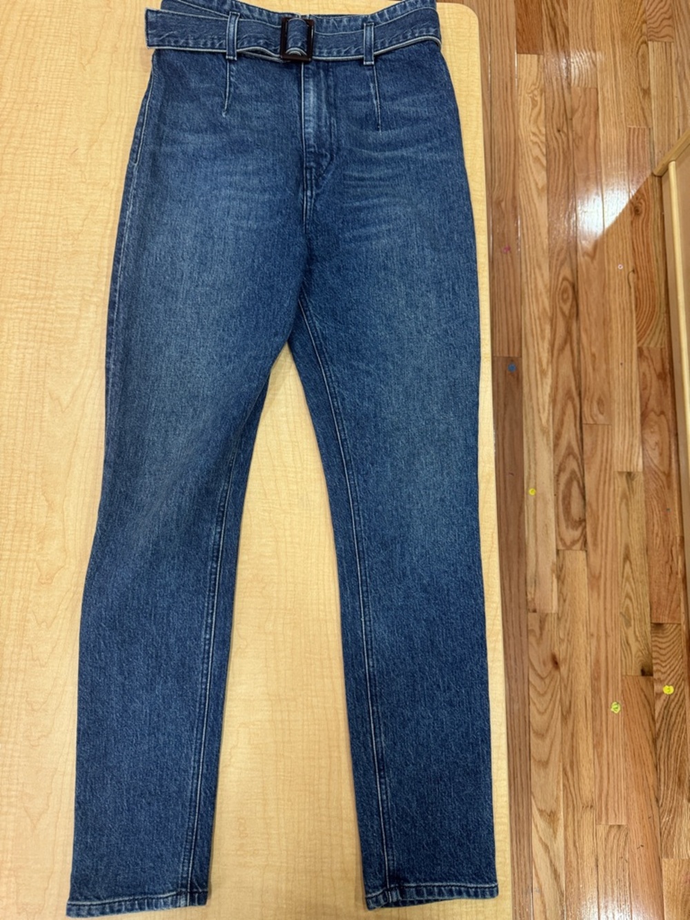 Reformation High-Rise Indigo Straight-Leg Jeans